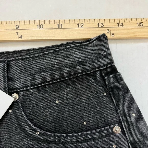 NWT Generation Love x Revolve Freya Crystal Bermuda Denim ShortsRaw Hem SZ XS